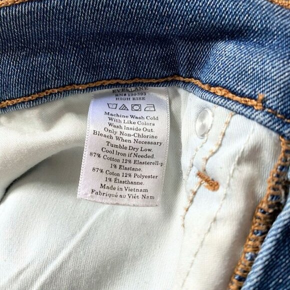 EVERLANE WOMEN'S MEDIUM WASH HIGH RISE SKINNY JEANS - 27 - Picture 9 of 10